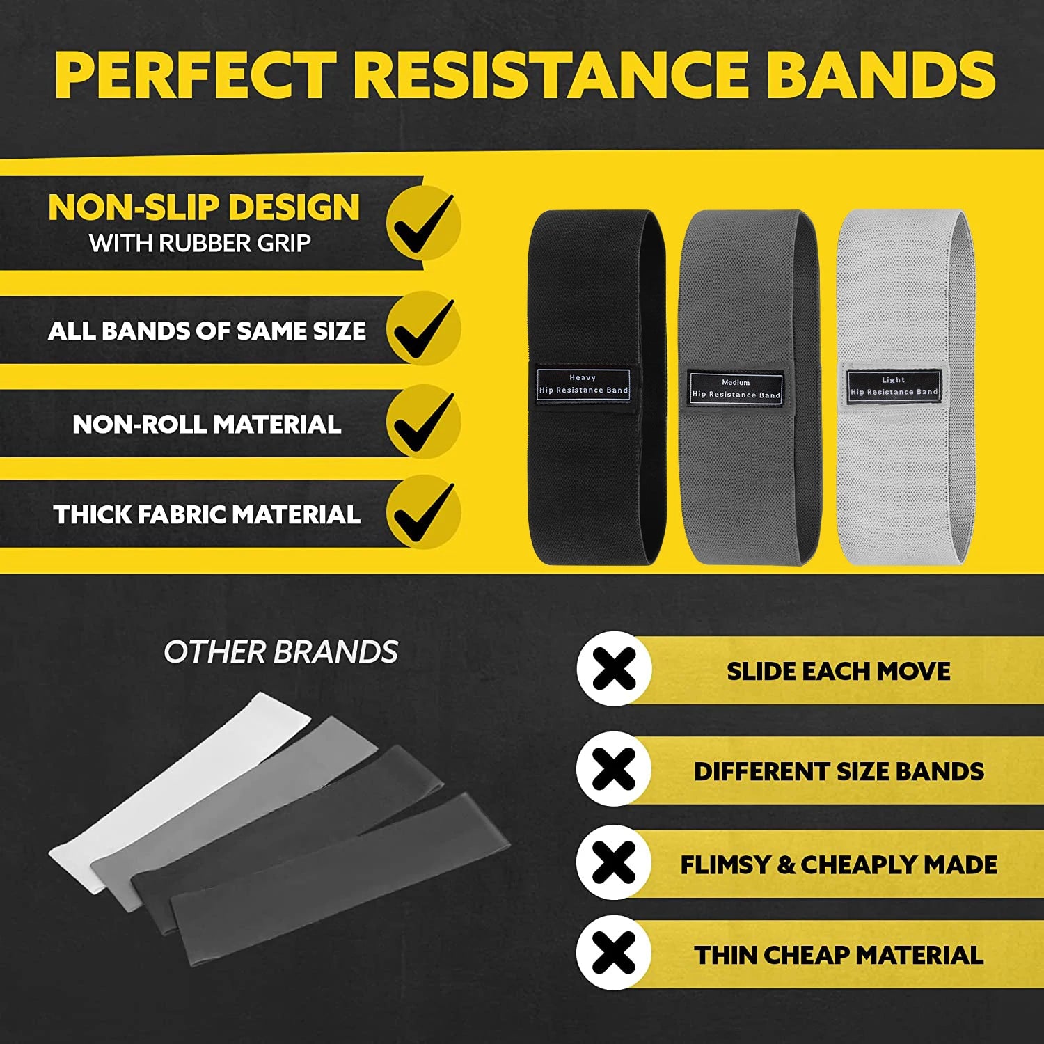 Bandes de résistance Tissus